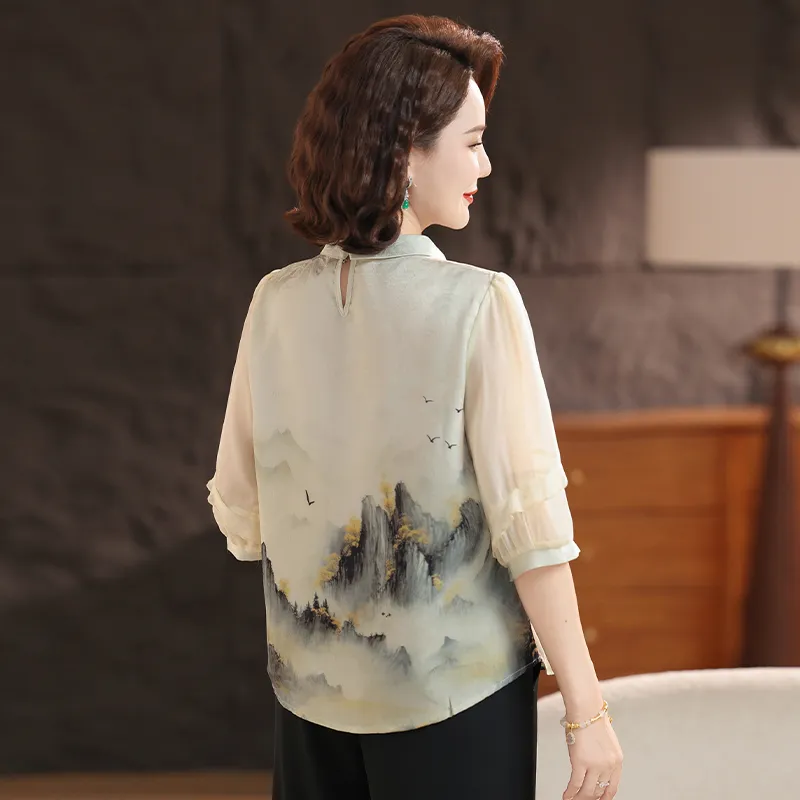 PIERRE CARDIN Chiffon Shirt Women's-1