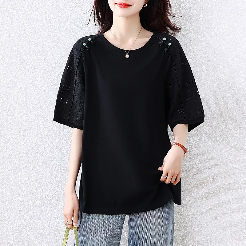 PIERRE CARDIN T Shirts Women's Black-2