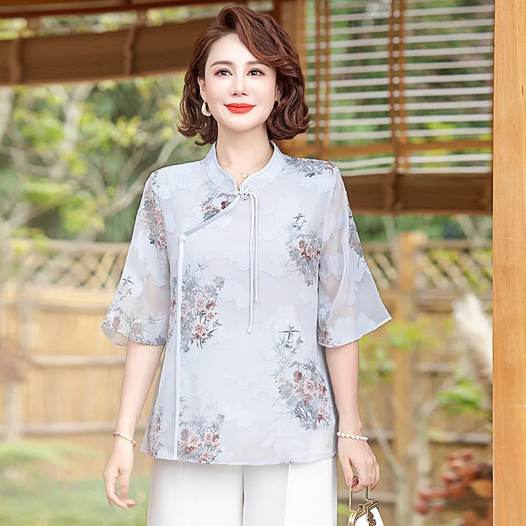 PIERRE CARDIN Chiffon Shirt Women's-5