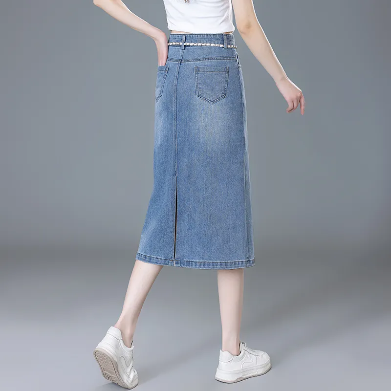 PIERRE CARDIN Denim Long Skirt Women's-2