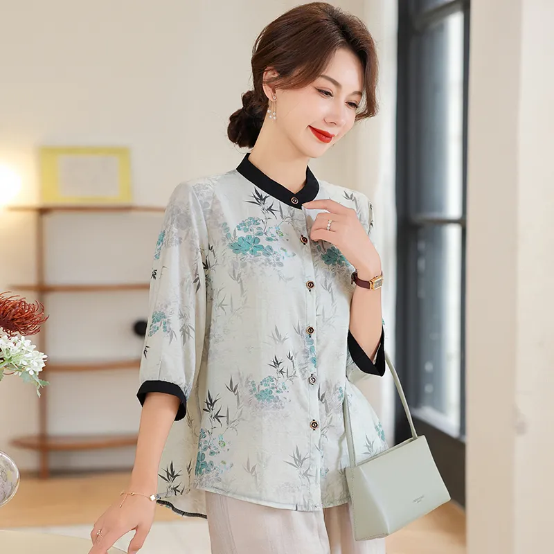 PIERRE CARDIN Chiffon Shirt Women's-7