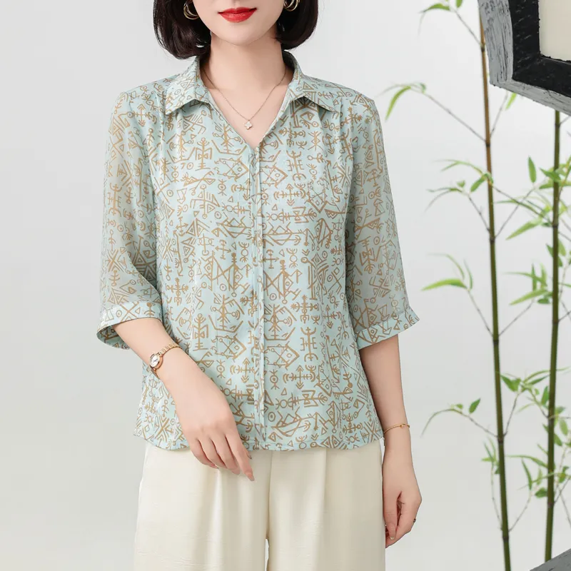 PIERRE CARDIN Chiffon Shirt Women's-2