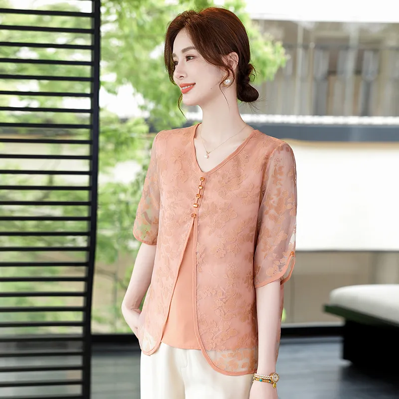 PIERRE CARDIN Chiffon Shirt Women's-1