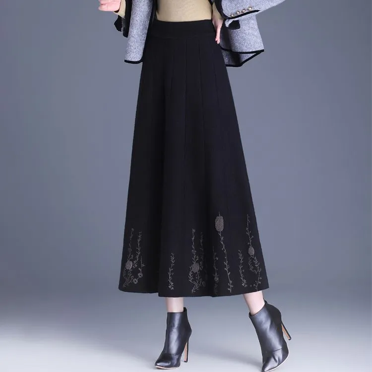 PIERRE CARDIN Knit Long Skirts Women's-2