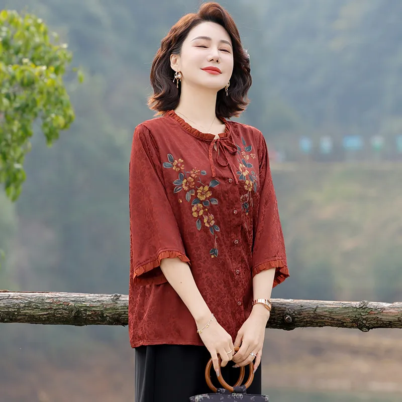 PIERRE CARDIN Chiffon Shirt Women's-5