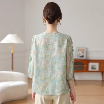 PIERRE CARDIN Chiffon Shirt Women's