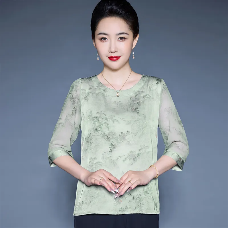 PIERRE CARDIN Chiffon Shirt Women's-8