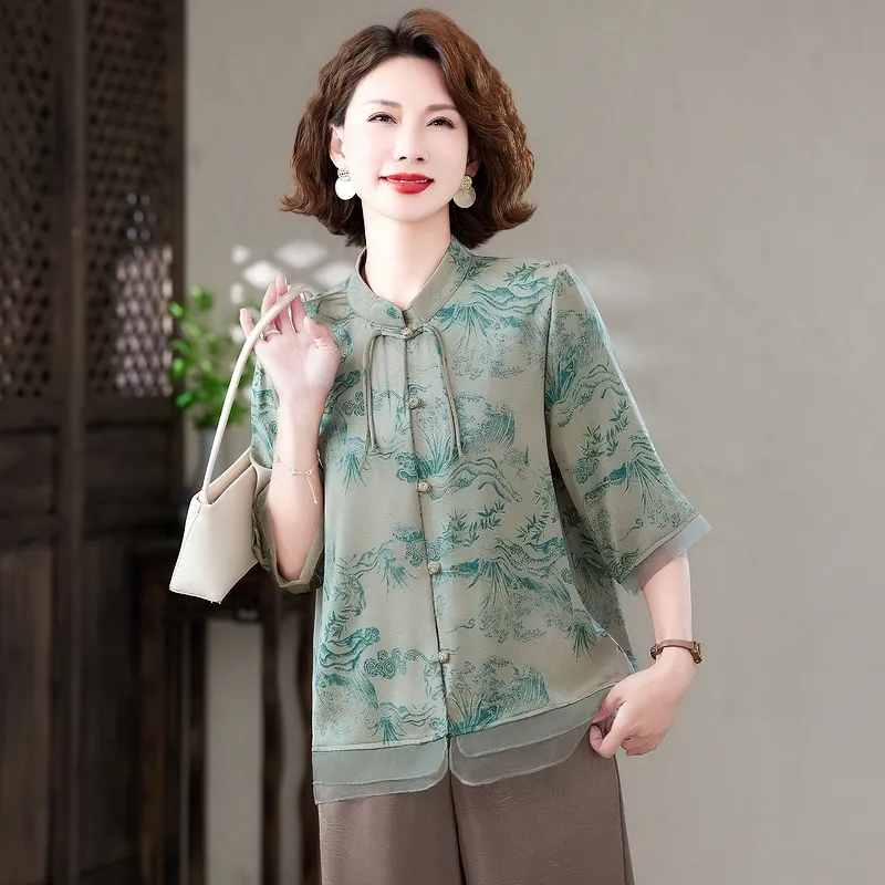 PIERRE CARDIN Chiffon Shirt Women's-3