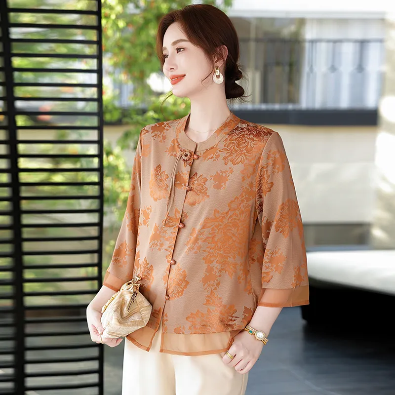 PIERRE CARDIN Chiffon Shirt Women's-5