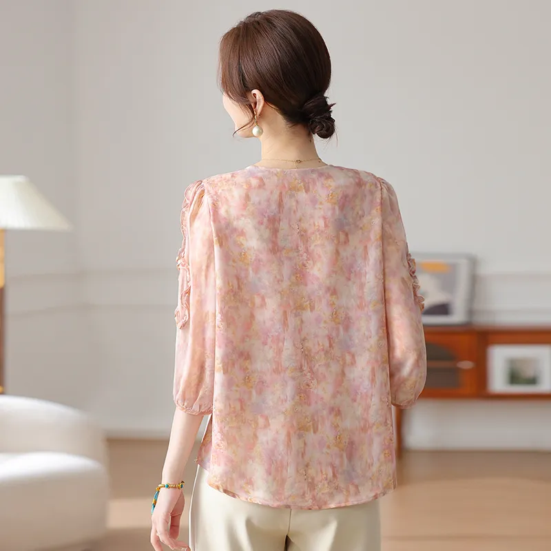 PIERRE CARDIN Chiffon Shirt Women's-3