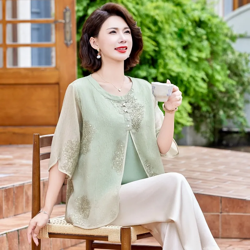 PIERRE CARDIN Chiffon Shirt Women's-2