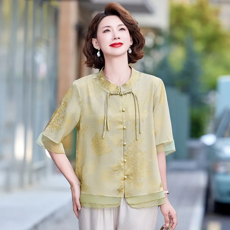 PIERRE CARDIN Chiffon Shirt Women's-8