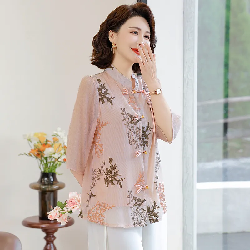 PIERRE CARDIN Chiffon Shirt Women's-2
