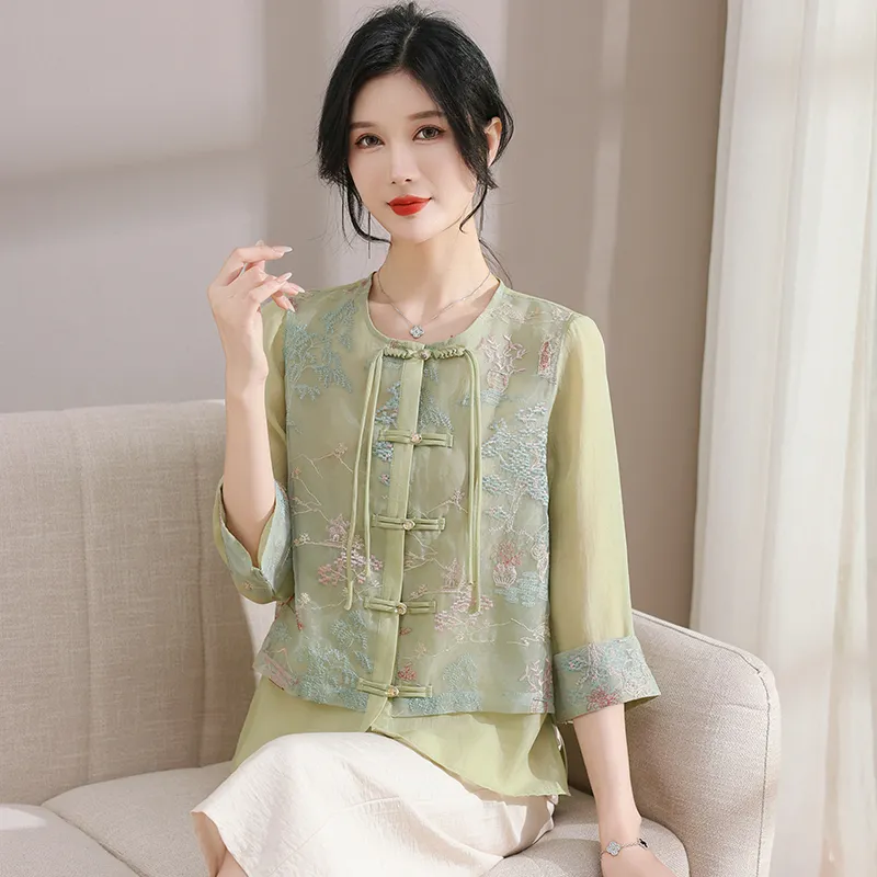 PIERRE CARDIN Chiffon Shirt Women's-2