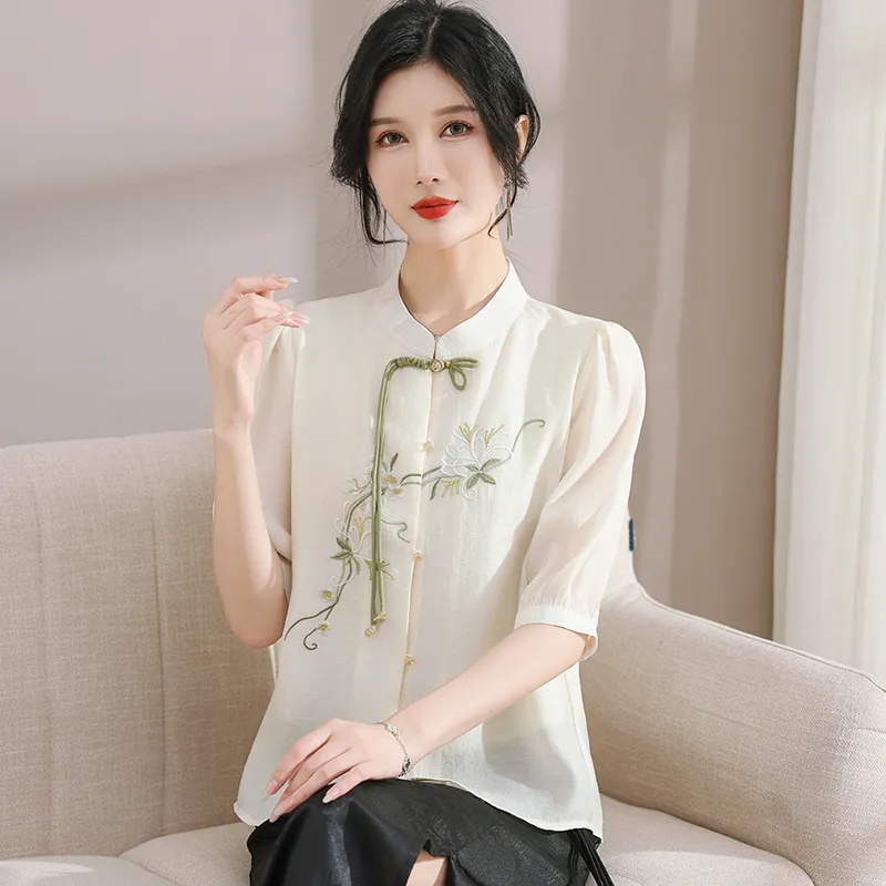 PIERRE CARDIN Chiffon Shirt Women's-7