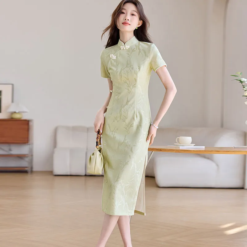 PIERRE CARDIN Short Sleeved Dress Women's Green-2