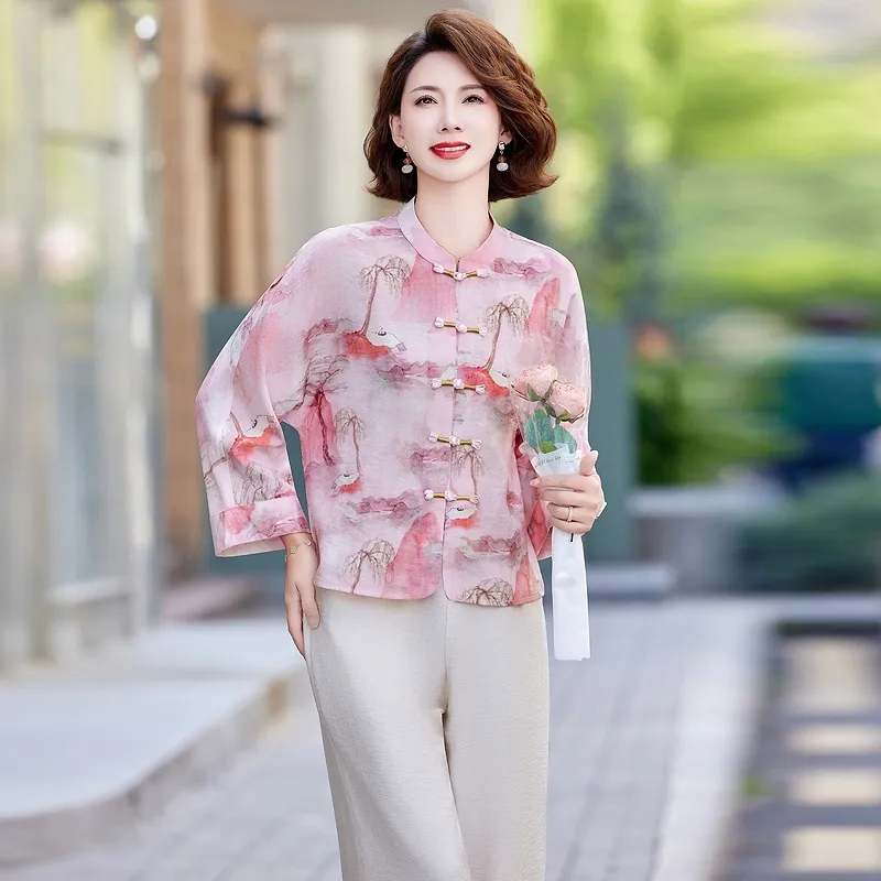 PIERRE CARDIN Chiffon Shirt Women's-7