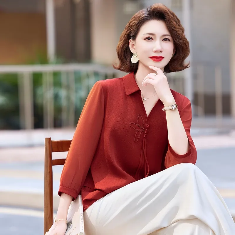 PIERRE CARDIN Chiffon Shirt Women's-5