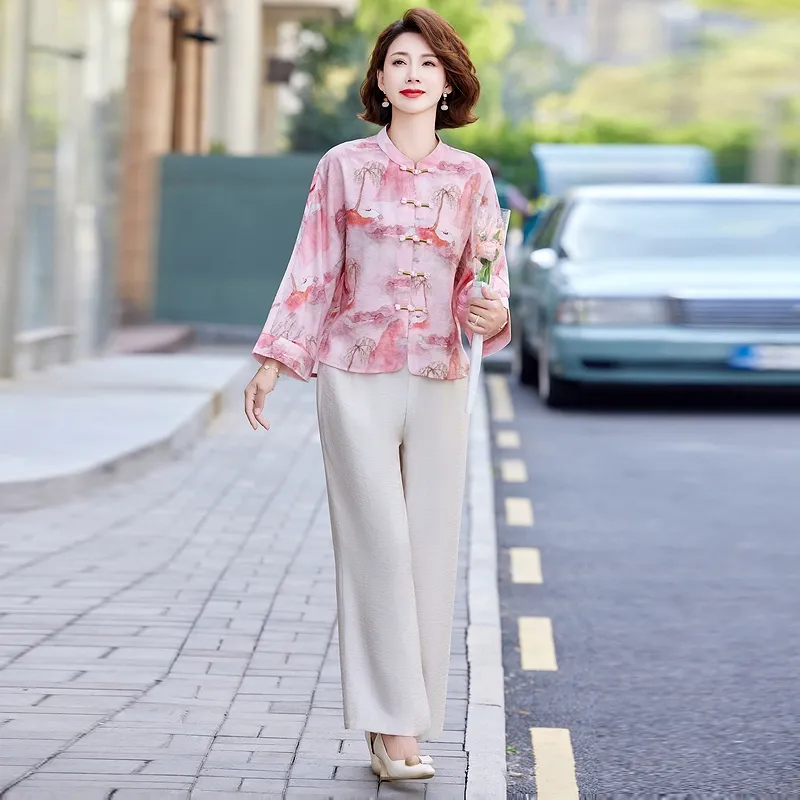 PIERRE CARDIN Chiffon Shirt Women's-6