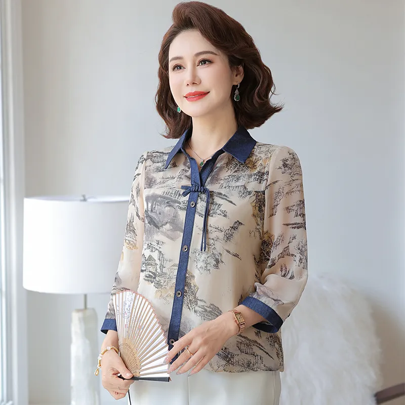 PIERRE CARDIN Chiffon Shirt Women's-1