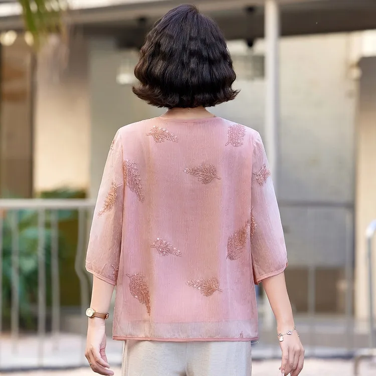 PIERRE CARDIN Chiffon Shirt Women's-6