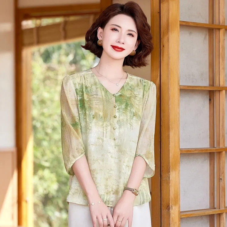 PIERRE CARDIN Chiffon Shirt Women's-9