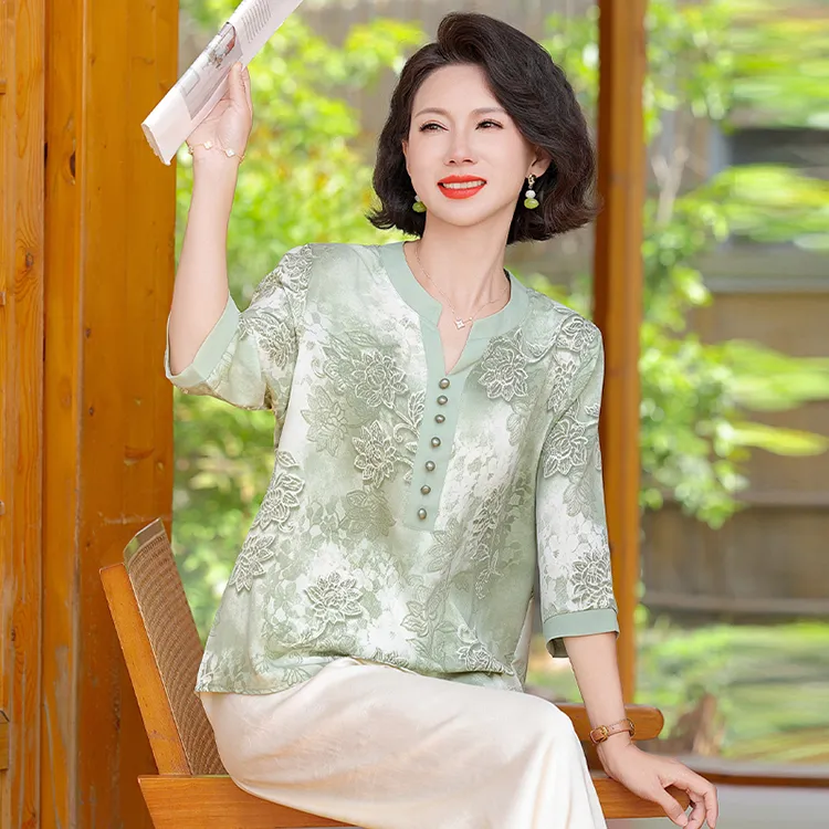 PIERRE CARDIN Chiffon Shirt Women's-7