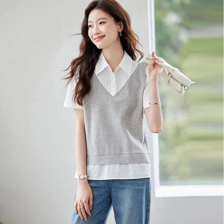 PIERRE CARDIN T Shirts Women's Gray-1