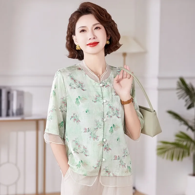 PIERRE CARDIN Chiffon Shirt Women's-5