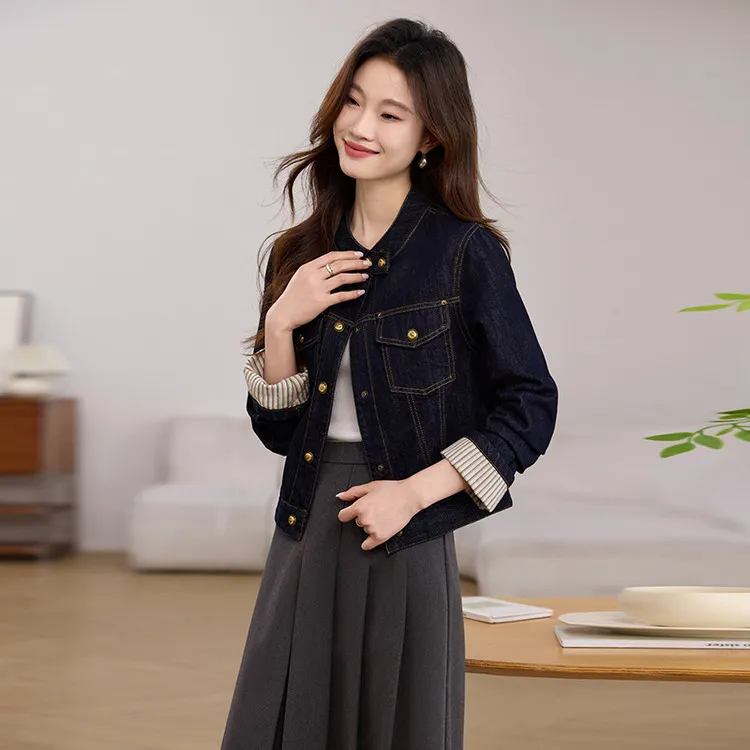 PIERRE CARDIN Denim Jacket Women's Black-3