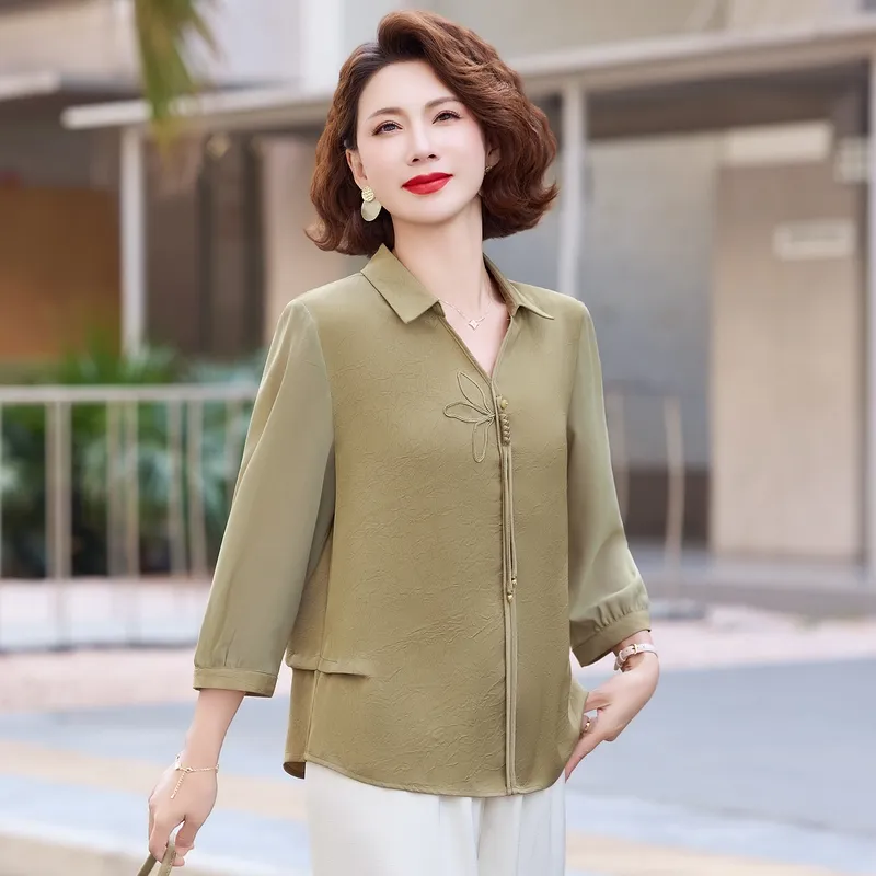 PIERRE CARDIN Chiffon Shirt Women's-11
