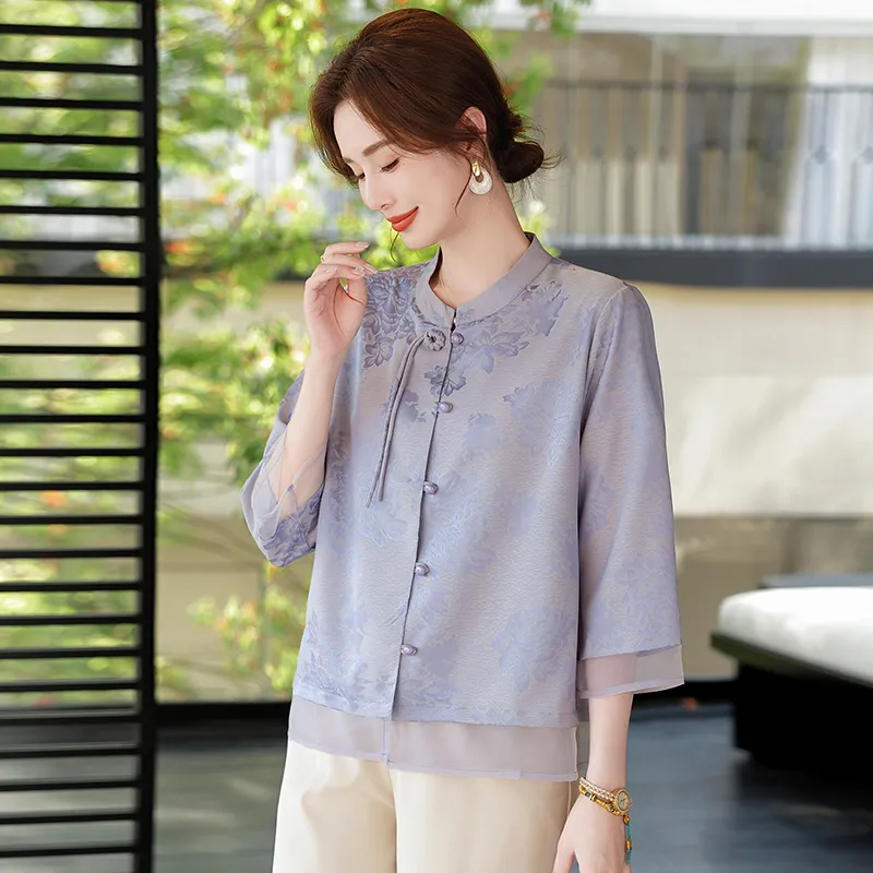 PIERRE CARDIN Chiffon Shirt Women's-10