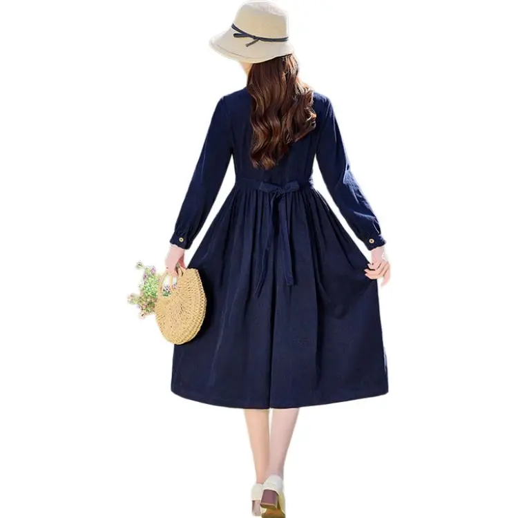 PIERRE CARDIN Long Sleeved Dresses Women's Navy Blue-0
