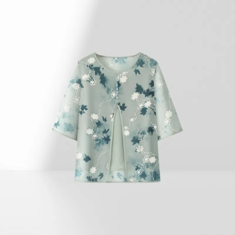PIERRE CARDIN Chiffon Shirt Women's-8