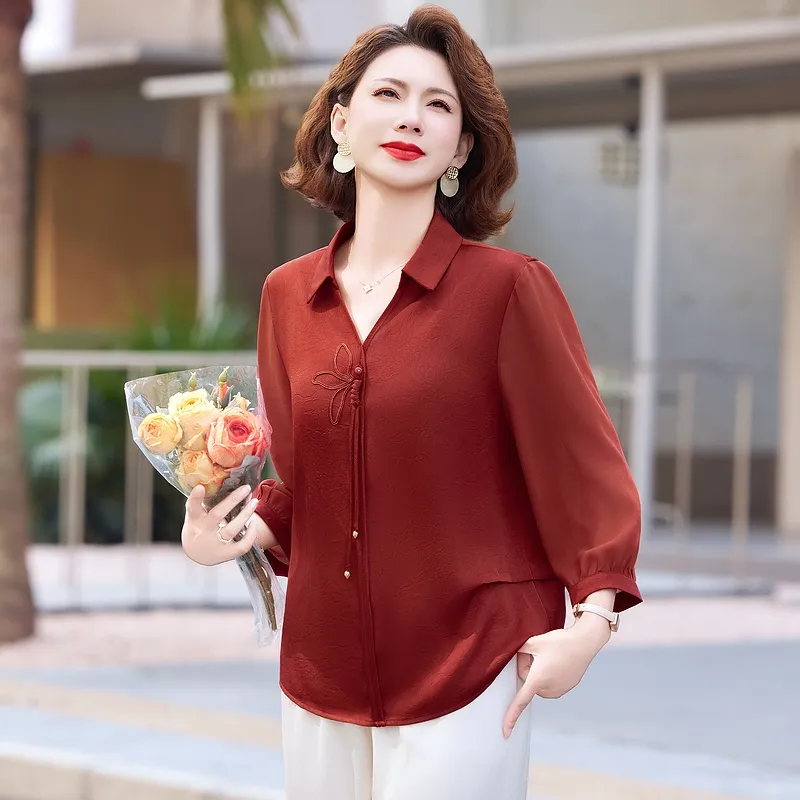 PIERRE CARDIN Chiffon Shirt Women's-4
