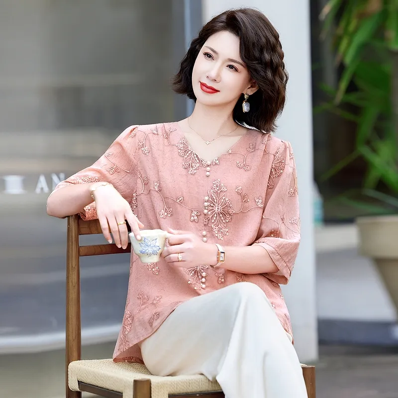 PIERRE CARDIN Chiffon Shirt Women's-3