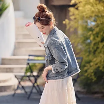 PIERRE CARDIN Denim Jacket Women's Image Color