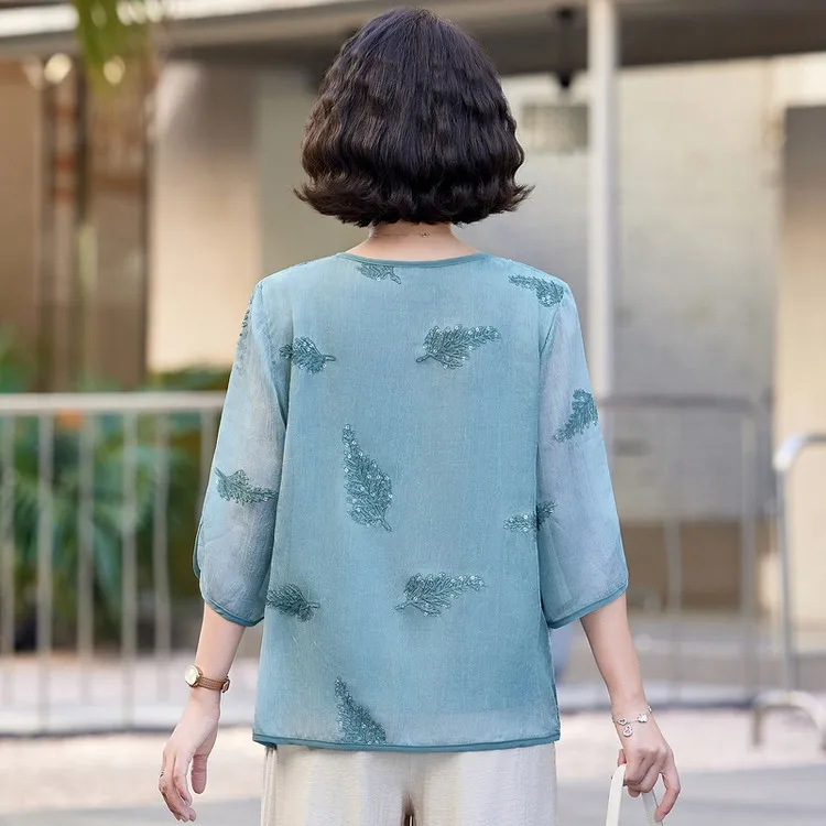 PIERRE CARDIN Chiffon Shirt Women's-1