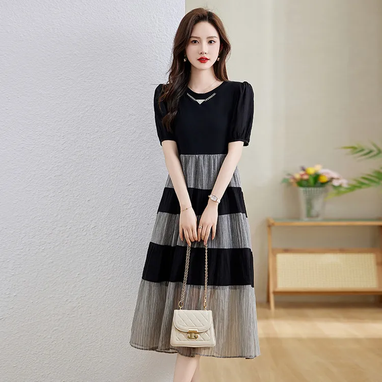 PIERRE CARDIN Dress Women's Black Gray-3