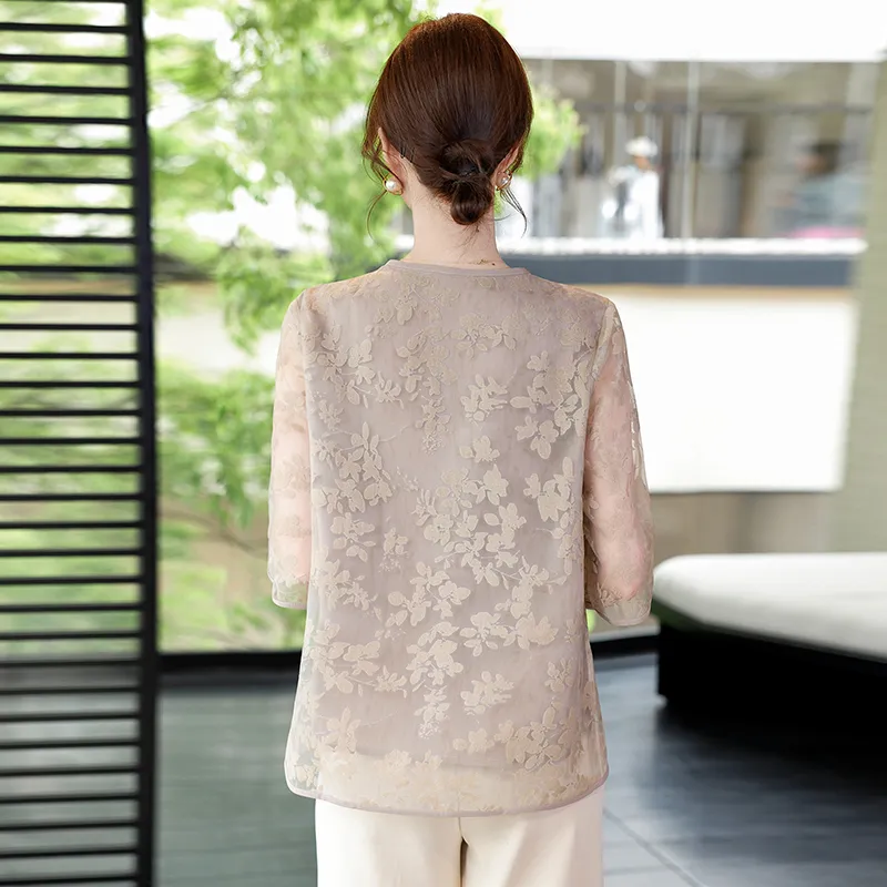 PIERRE CARDIN Chiffon Shirt Women's-8