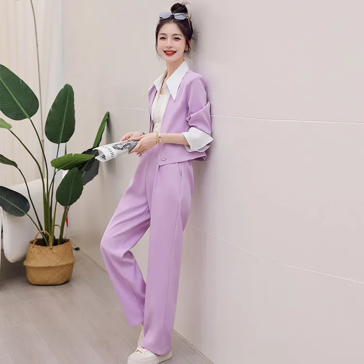 PIERRE CARDIN Casual Suit Women's Purple-4
