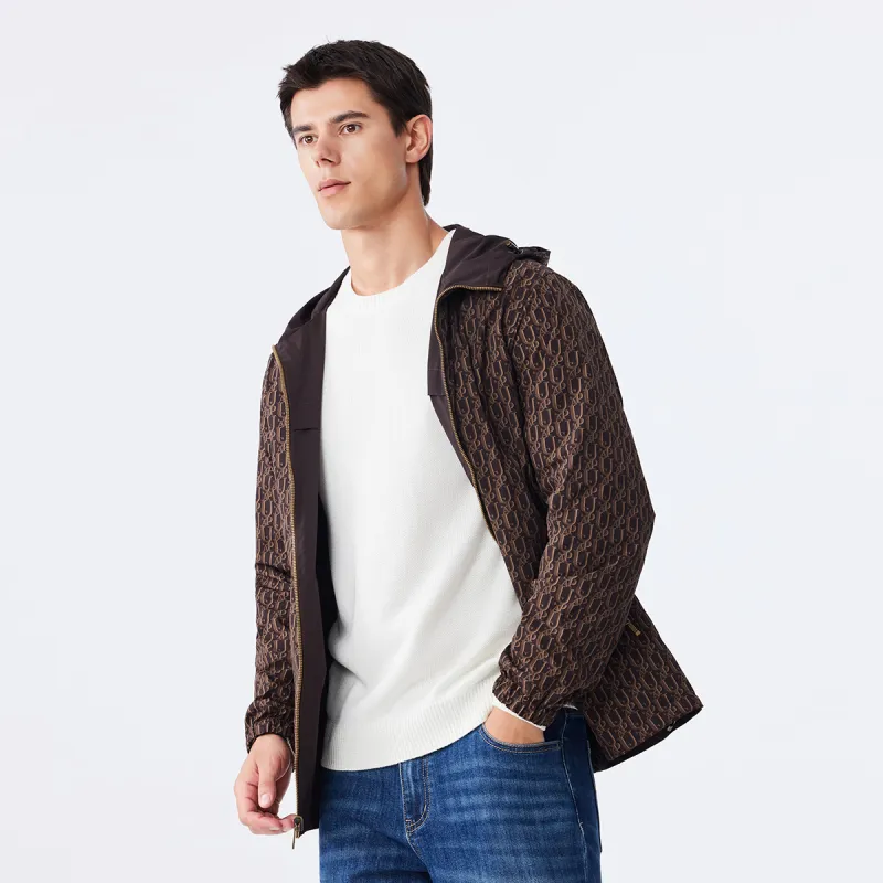 U.S. POLO ASSN. Jackets & Coats Men's Dark Coffee Print-4