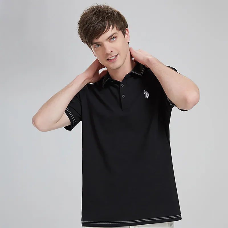 U.S. POLO ASSN. Polo Shirt Men's Black-3