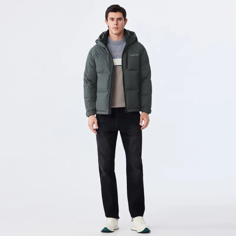 U.S. POLO ASSN. Down Jacket Men's Army Green-2