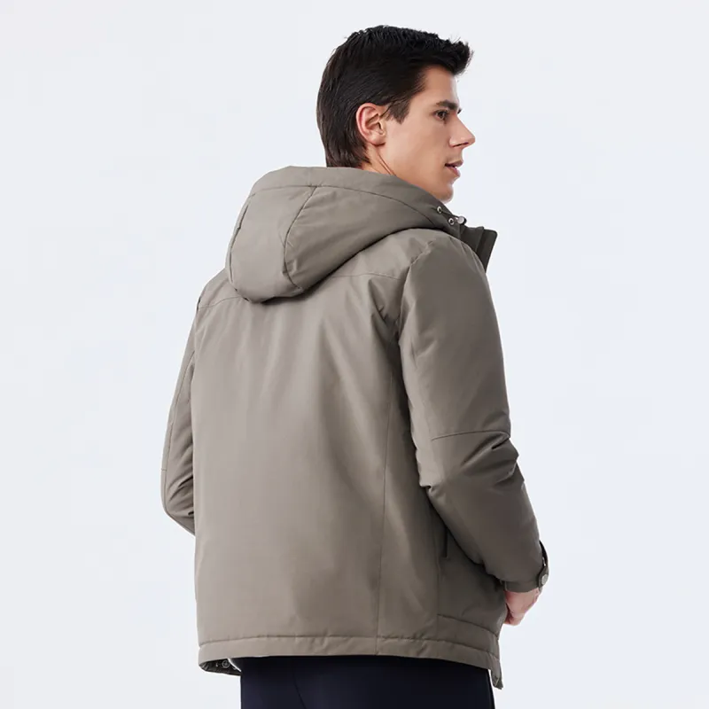 U.S. POLO ASSN. Down Jacket Men's Medium Gray-4