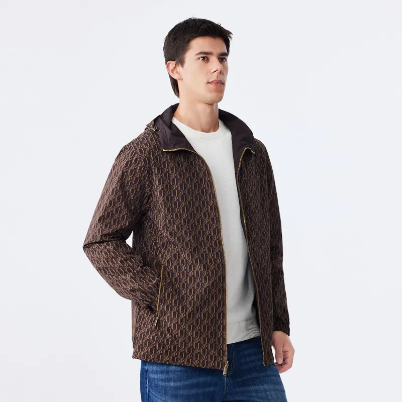 U.S. POLO ASSN. Jackets & Coats Men's Dark Coffee Print-5