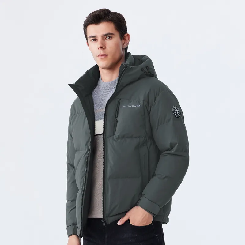 U.S. POLO ASSN. Down Jacket Men's Army Green-3