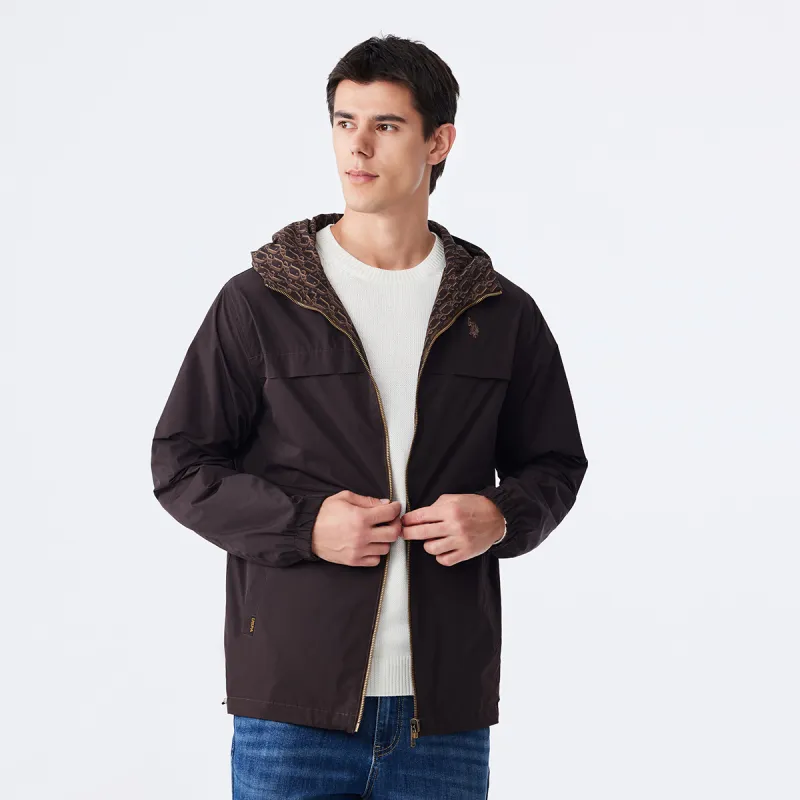 U.S. POLO ASSN. Jackets & Coats Men's Dark Coffee Print-11