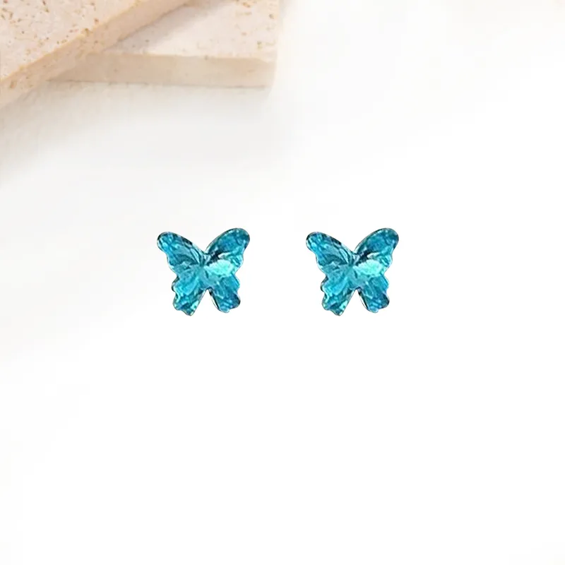 Welcome To The Treasure Alloy Zircon Stud Earrings Unisex-11