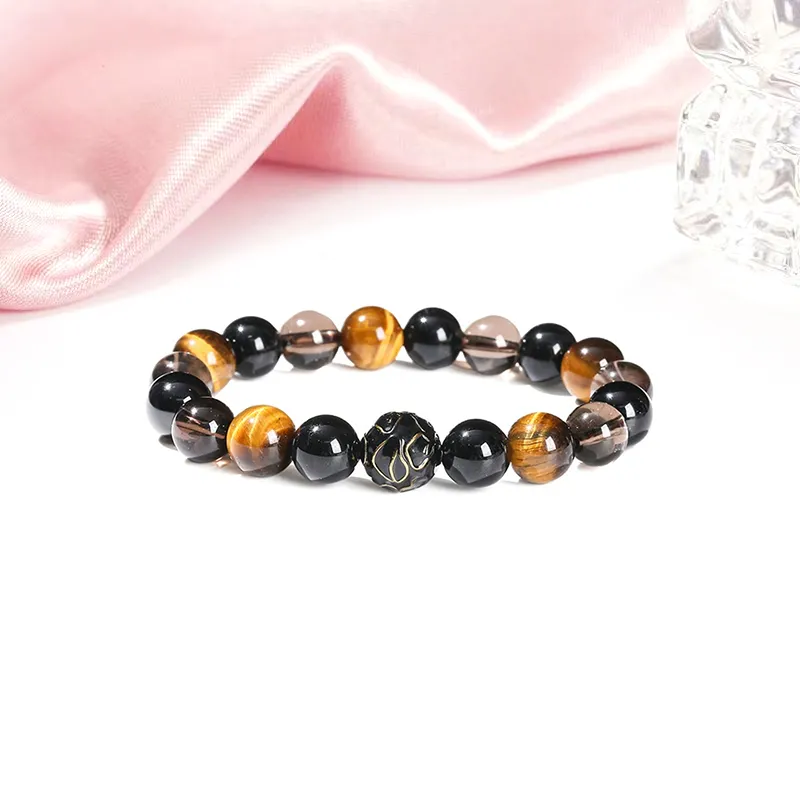 Welcome To The Treasure Tiger's Eye Stone Bracelets Unisex-5